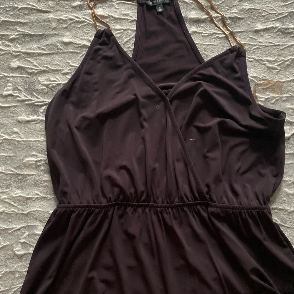 Dynamite plum peplum shirt, size medium